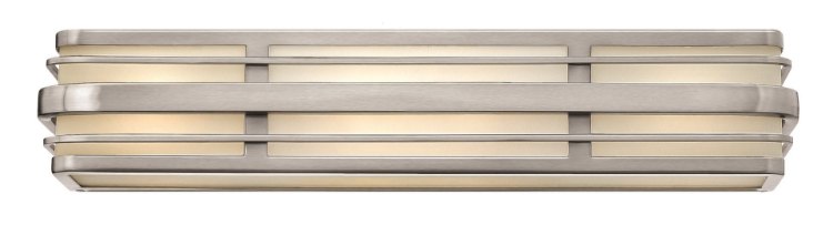 Foto para 25.5w Bath Winton LED Inside White Etched Panels Brushed Nickel Bath Four Light