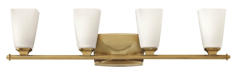 Foto para 100w Bath Darby MED Etched Opal Brushed Caramel Bath Four Light