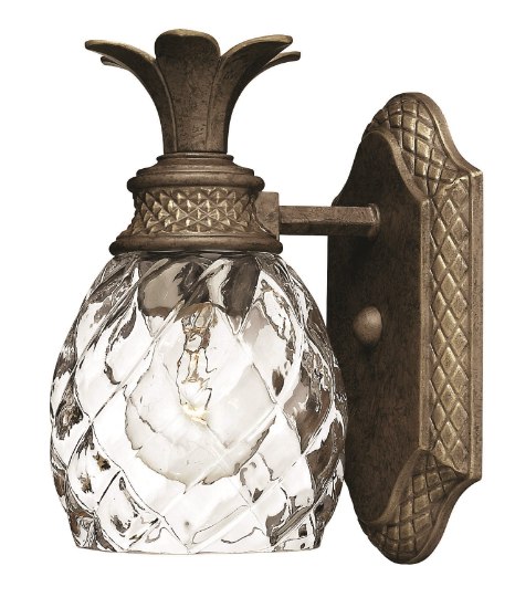 Foto para 100w Bath Plantation MED Clear Optic Pearl Bronze Bath Sconce