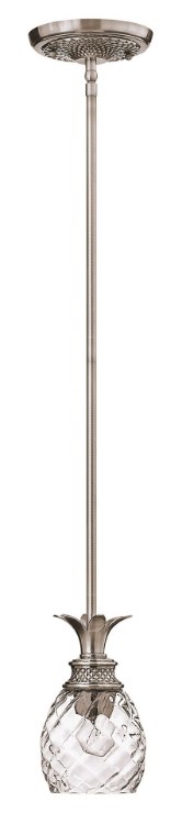 Picture of 100w Mini-Pendant Plantation MED Clear Optic Polished Antique Nickel