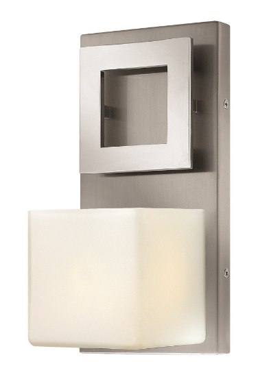 Picture of 60w Bath Mirage G-9 Etched Opal Brushed Nickel Bath Sconce