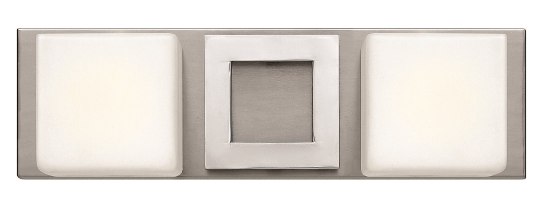 Picture of 60w Bath Mirage G-9 Etched Opal Brushed Nickel Bath Two Light