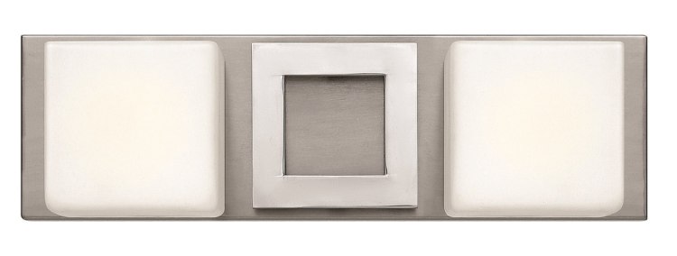 Picture of 60w Bath Mirage G-9 Etched Opal Brushed Nickel Bath Two Light