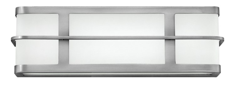 Picture of 15w Bath Fairlane LED Etched White Acrylic Brushed Nickel Bath Two Light