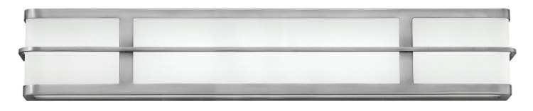 Picture of 15w Bath Fairlane LED Etched White Acrylic Brushed Nickel Bath Four Light