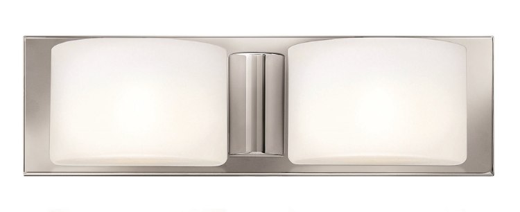 Foto para 6.6w Bath Daria LED Etched Opal Chrome Bath Two Light