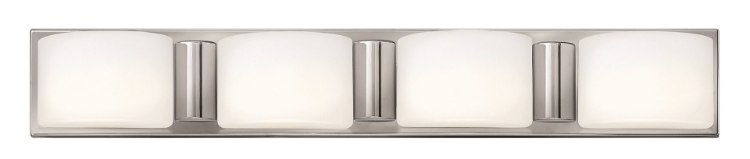 Foto para 6.6w Bath Daria LED Etched Opal Chrome Bath Four Light