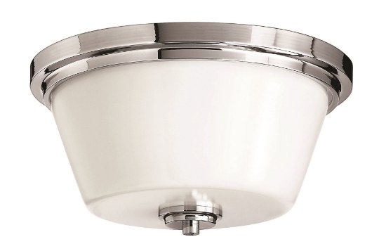 Picture of 60w Bath Flush Mount MED Etched Opal Chrome