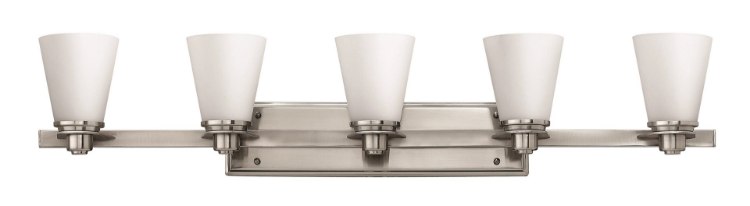 Foto para 100w Bath Avon MED Etched Opal Brushed Nickel Bath Four Light