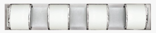 Foto para 60w Bath Mira G-9 Etched Opal Chrome Bath Four Light