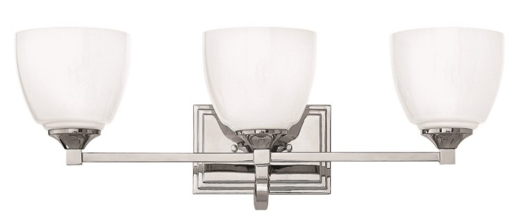 Foto para 117w Bath Faye INCAN. LED MED Cased Opal Chrome Bath Three Light