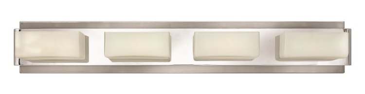 Picture of 60w Bath Domino G-9 Etched Opal Brushed Nickel Bath Four Light