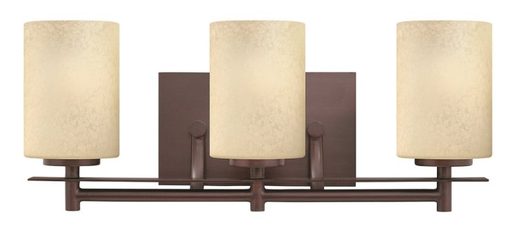 Foto para 100w Bath Stowe MED Antique Light Scavo Metro Copper Bath Three Light