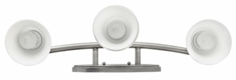 Foto para 100w Bath Yorktown MED Etched Opal Brushed Bronze Bath Three Light