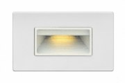 Picture of 4w Landscape Luna LED Satin White Landscape 120v Deck Horizontal Step Light