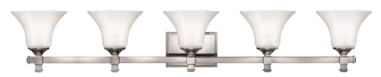 Foto para 100w Bath Abbie MED Etched Chrome Bath Five Light