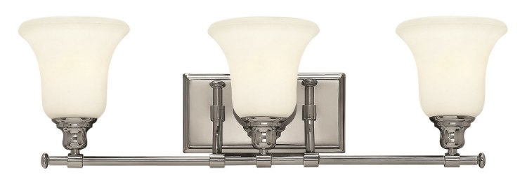 Foto para 100w Bath Colette MED White Etched Chrome Bath Three Light