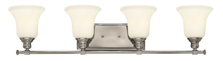 Foto para 100w Bath Colette MED White Etched Chrome Bath Four Light
