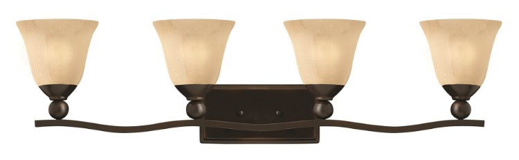 Picture of 15w Bath Bolla LED Light Amber Seedy Olde Bronze Bath Four Light