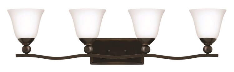 Foto para 100w Bath Bolla MED Etched Opal Olde Bronze Bath Four Light