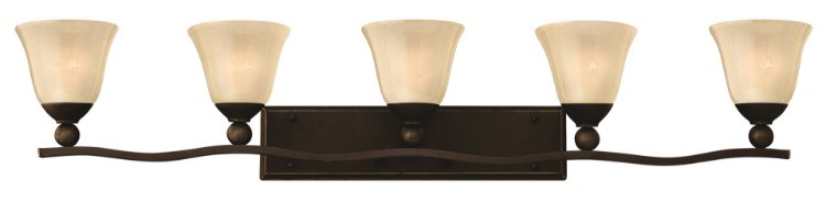 Foto para 100w Bath Bolla MED Light Amber Seedy Olde Bronze Bath Five Light