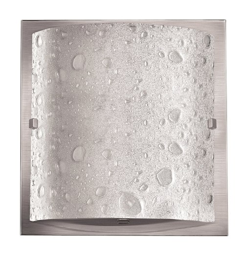 Foto para 75w Bath Daphne MED Etched Bubble Art Brushed Nickel Bath Sconce