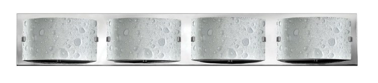 Foto para 7w Bath Daphne LED Etched Bubble Art Chrome Bath Four Light