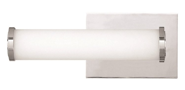 Foto para 17w Bath Simi LED Etched Opal Chrome Bath Sconce