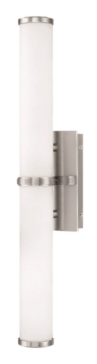 Foto para 32w Bath Simi LED Etched Opal Brushed Nickel Bath Two Light
