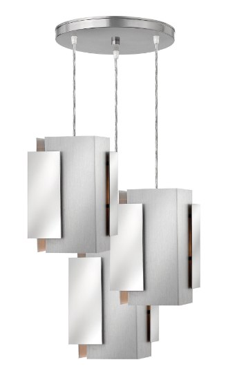 Picture of 100w Pendant Stratus MED Polished and Brushed Aluminum Pendant Pairings