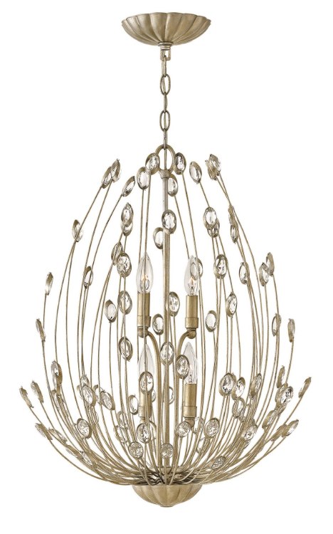 Picture of 60w Chandelier Tulah CAND Silver Leaf* Two Tier