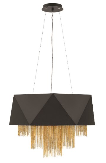 Picture of 60w Chandelier Zuma CAND Satin Black Single Tier