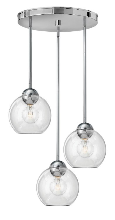 Foto para 100w Pendant Vivo MED Clear Polished Chrome* Pendant Pairings