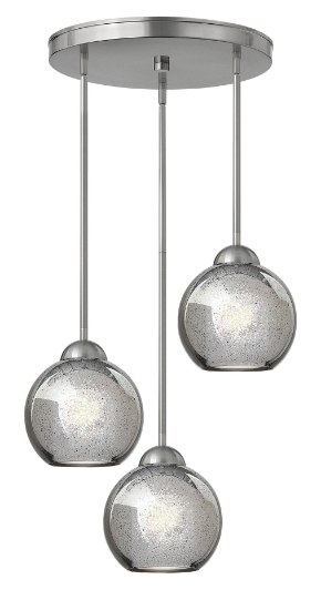 Picture of 100w Pendant Vivo MED Faux Mercury Brushed Nickel* Pendant Pairings