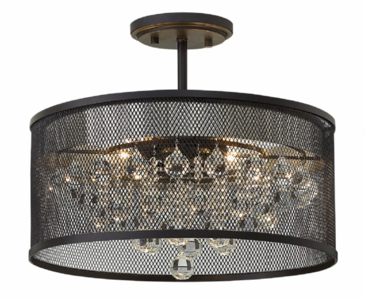 Picture of 60w Foyer Fiona CAND Black* Large Pendant