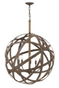 Foto para 60w Chandelier Carson CAND Vintage Iron Single Tier Pendant