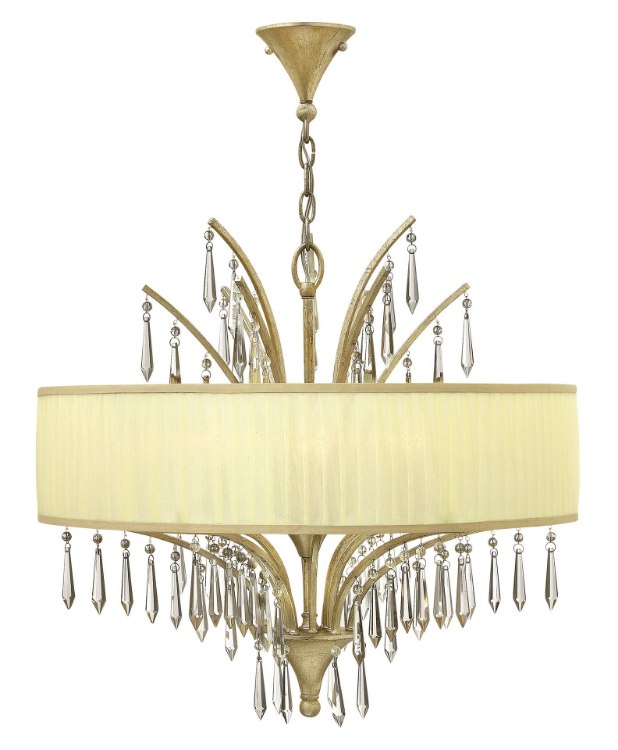 Picture of 60w Chandelier Camilla CAND Silver Leaf* Single Tier Foyer
