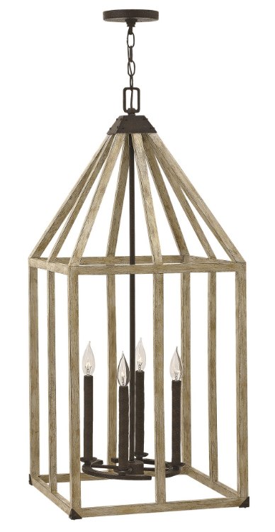 Picture of 60w Foyer Emilie CAND Iron Rust* Single Tier Foyer