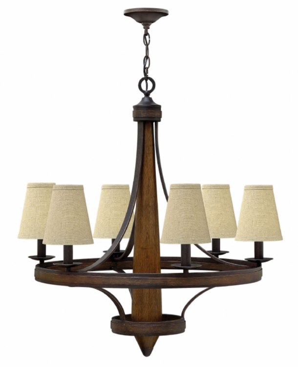 Picture of 60w Chandelier Bastille CAND Vintage Bronze Single Tier