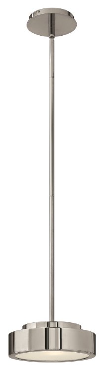 Foto para 60w Mini-Pendant Broadway G-9 Etched Polished Aluminum