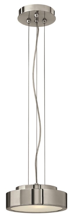 Foto para 60w Mini-Pendant Broadway G-9 Etched Polished Aluminum