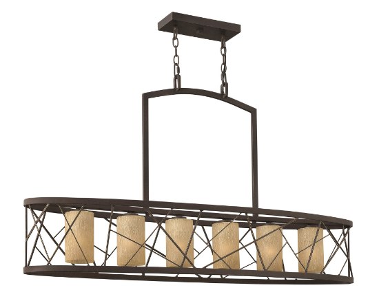 Picture of 75w Chandelier Nest MED Distressed Amber Etched Oil Rubbed Bronze* Linear Downlight