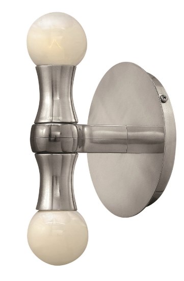 Foto para 60w Sconce Karma CAND Polished Aluminum