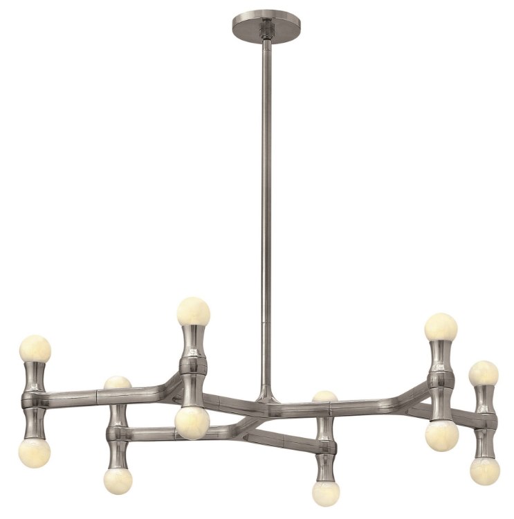 Picture of 60w Chandelier Karma CAND Polished Aluminum Single Tier