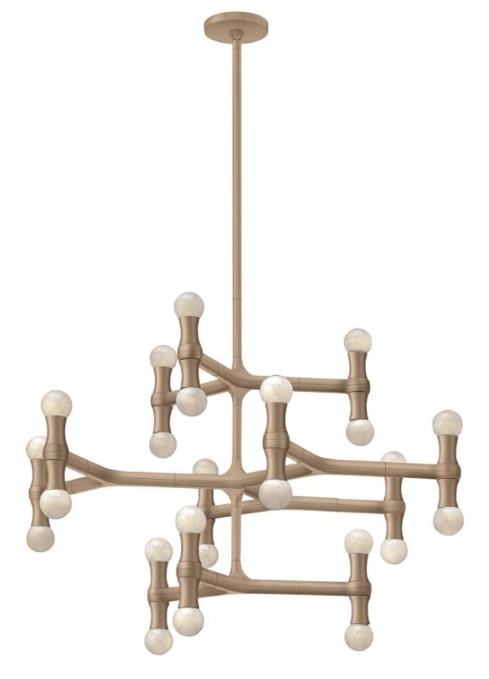 Foto para 40w Chandelier Karma CAND Champagne Three Tier Foyer