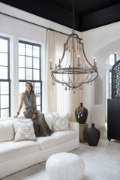 Foto para 60w Chandelier Cordoba CAND Distressed Iron Single Tier Foyer