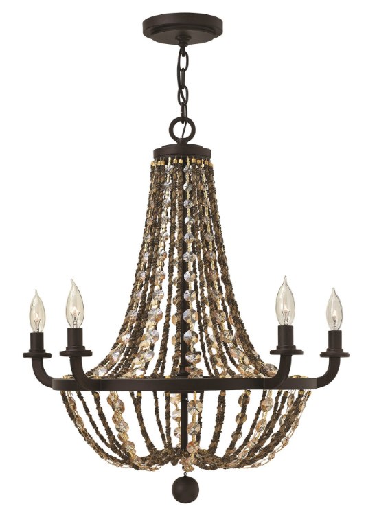 Picture of 60w Chandelier Hamlet CAND Vintage Bronze Single Tier Foyer