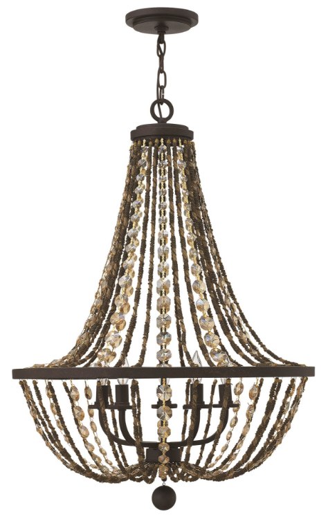 Picture of 60w Chandelier Hamlet CAND Vintage Bronze Single Tier Foyer