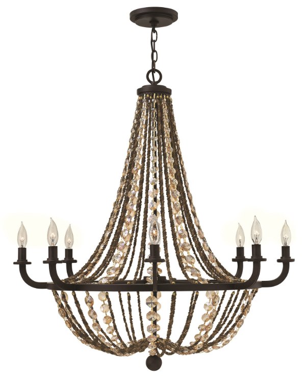 Picture of 60w Chandelier Hamlet CAND Vintage Bronze Single Tier Foyer