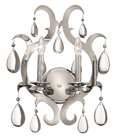 Foto para 60w Sconce Xanadu CAND Polished Stainless Steel*